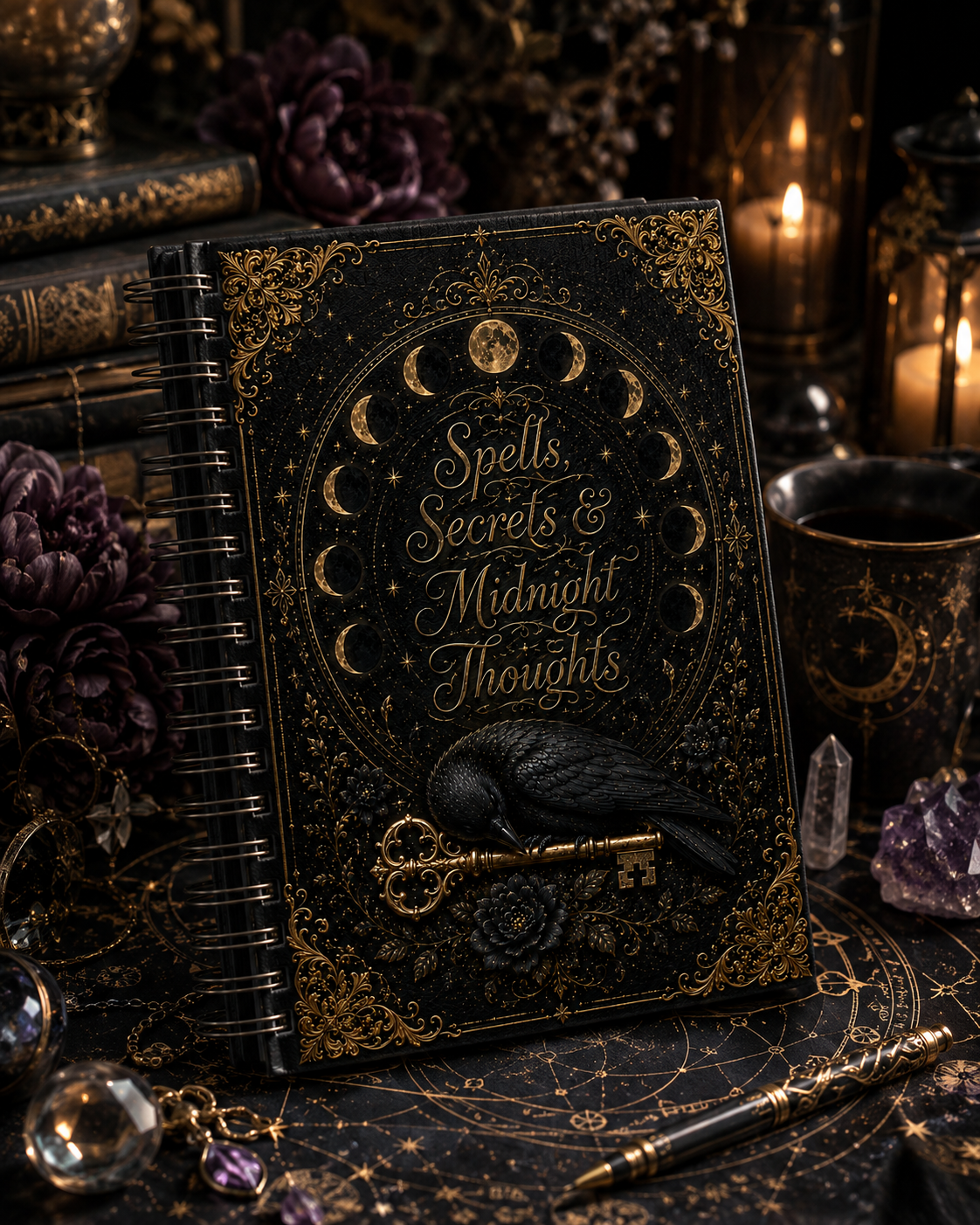 🌙 Spiral Journal – „Spells, Secrets & Midnight Thoughts“