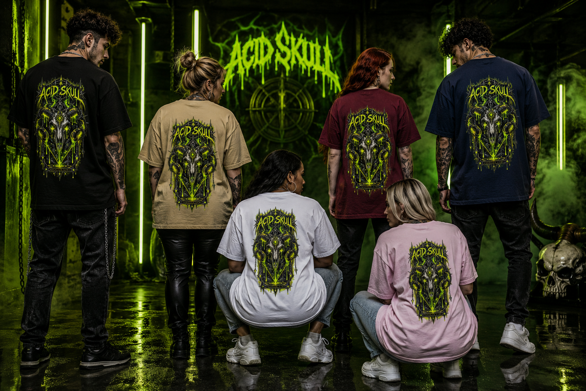 ACID SKULL T-Shirt – „Toxic Reign“ | Unisex T-Shirt