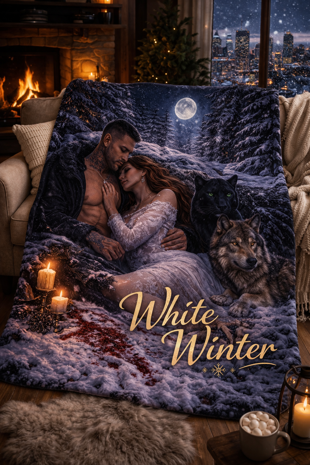 WHITE WINTER – „Bound by Winter“ Kuscheldecke