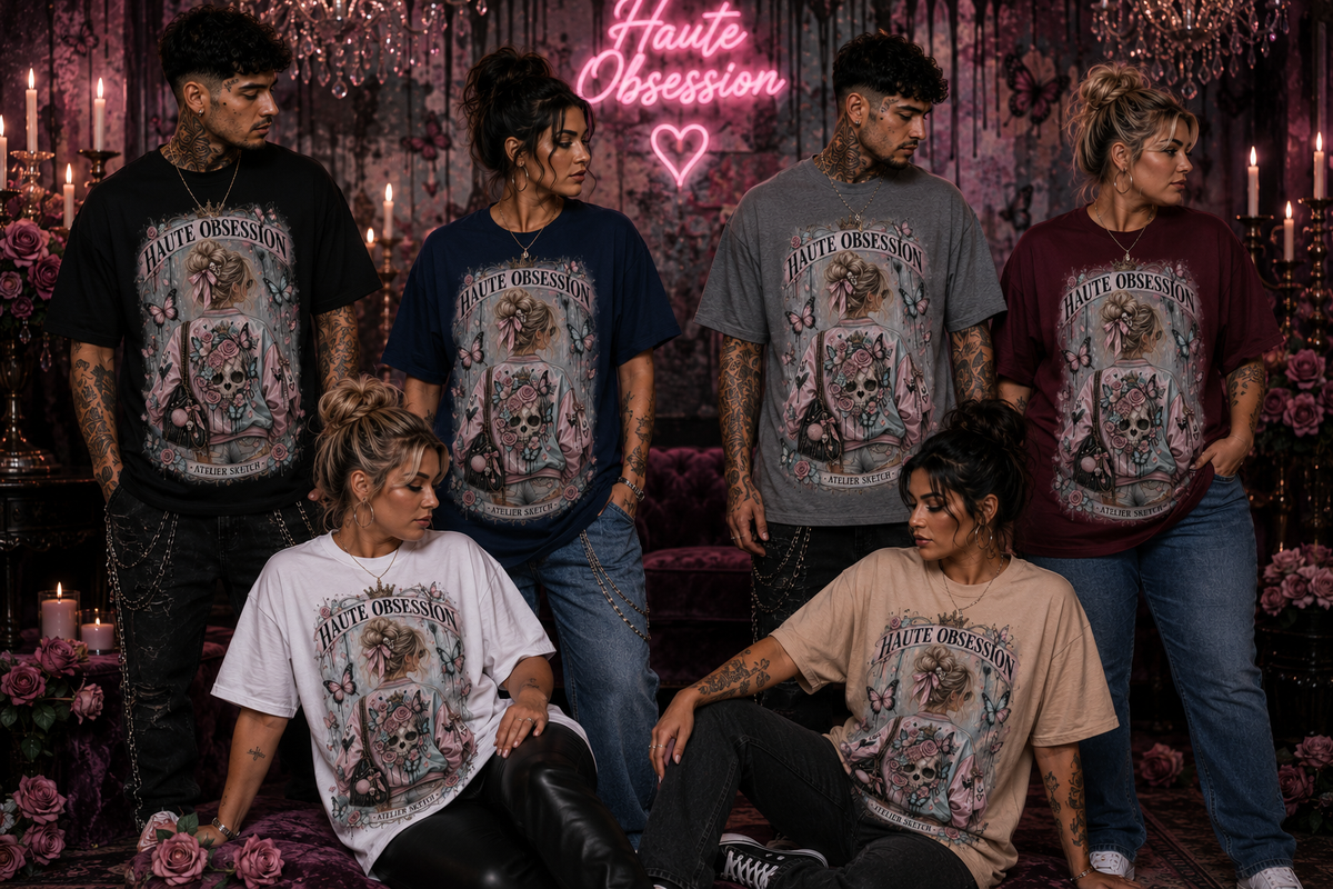 HAUTE OBSESSION – „Atelier Sketch“ Statement T-Shirt