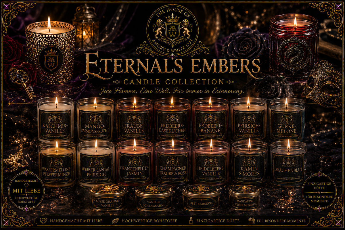 ✨ ETERNALS EMBERS – Handgemachte Duftkerzen