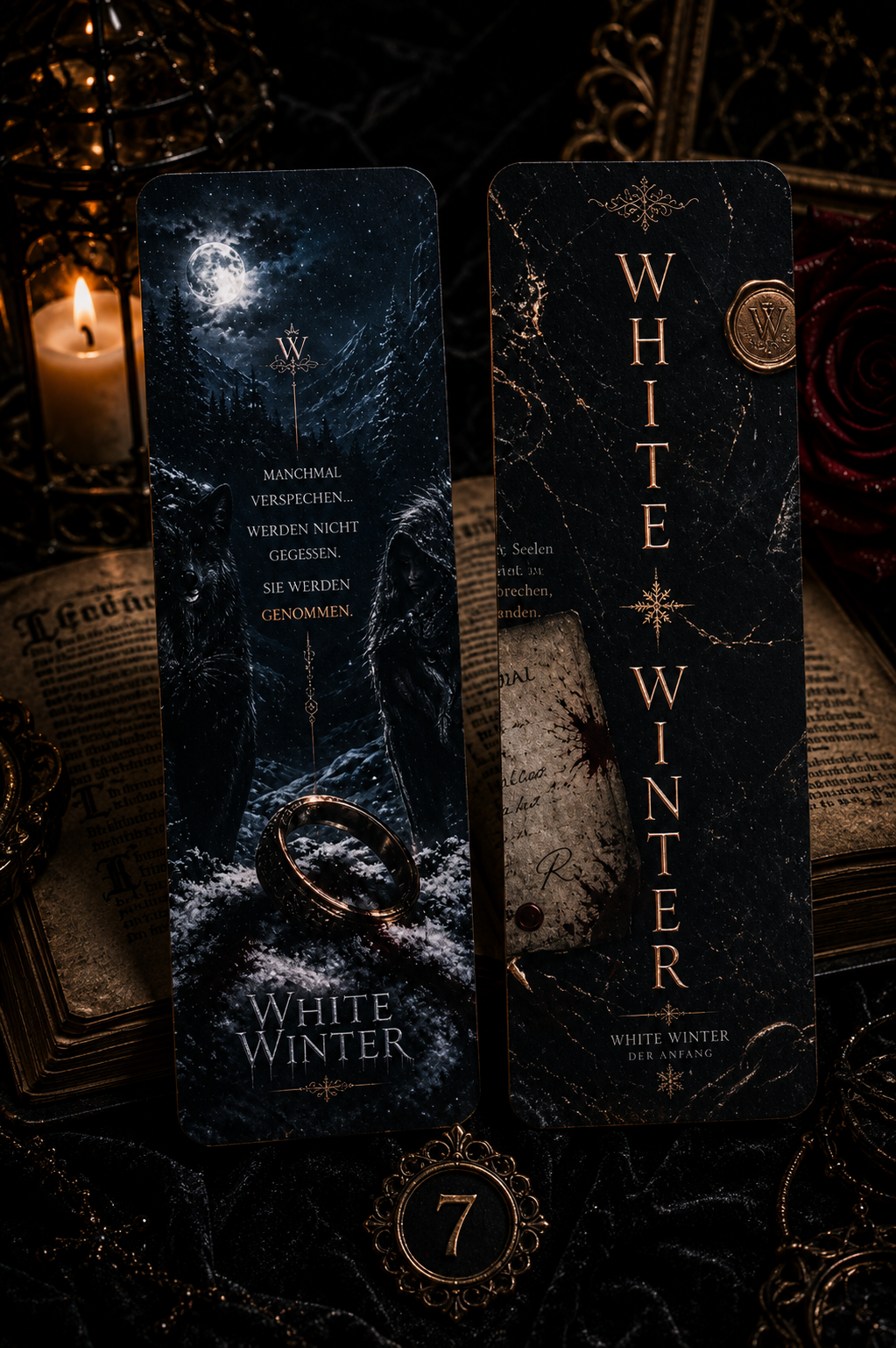🖤 Lesezeichen – Bücherwelten Collection | Motiv frei wählbar