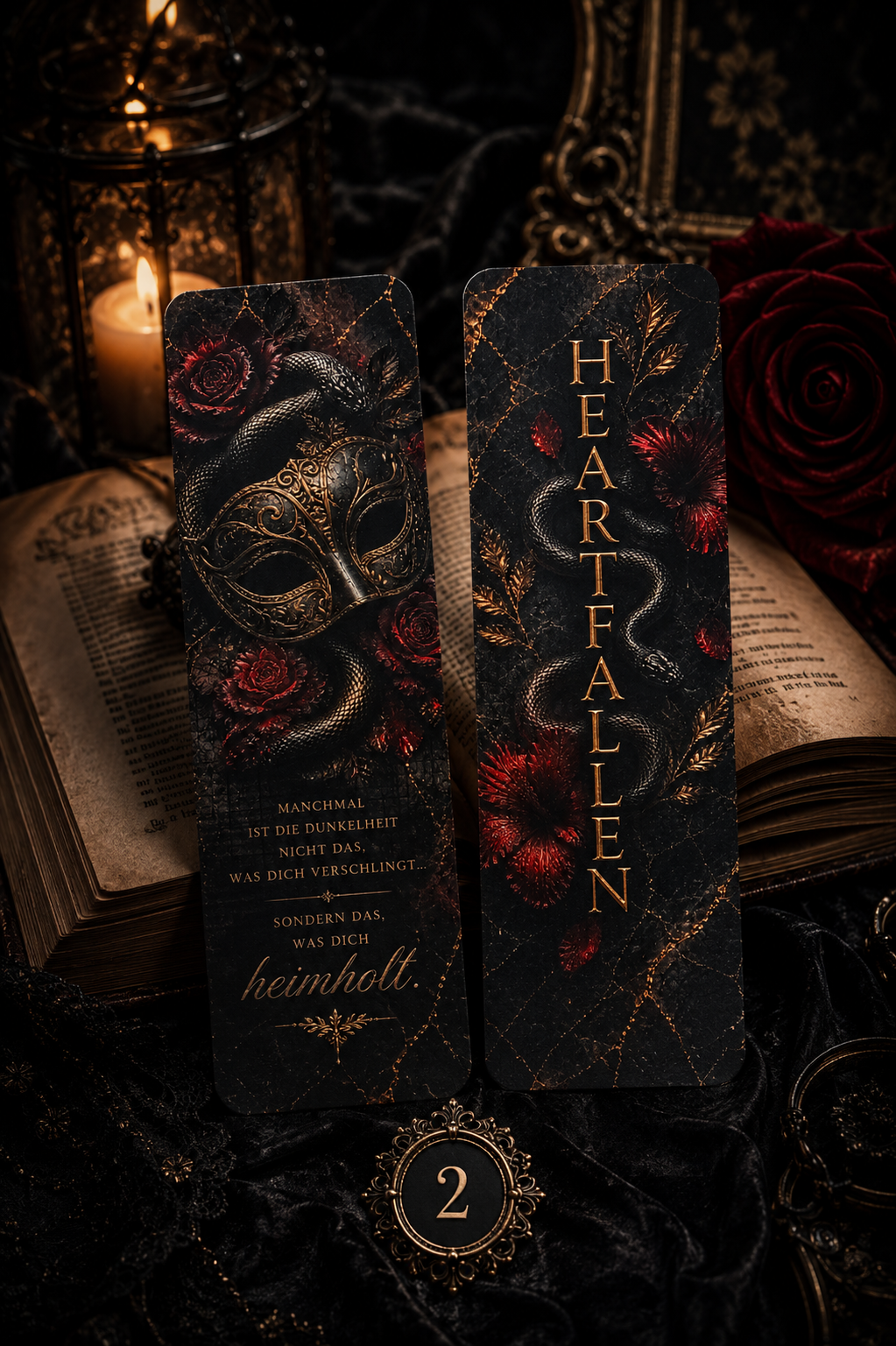 🖤 Lesezeichen – Bücherwelten Collection | Motiv frei wählbar