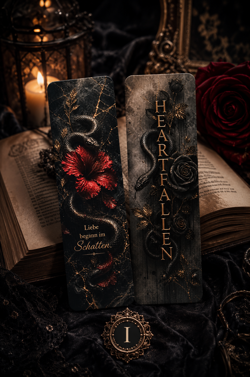 🖤 Lesezeichen – Bücherwelten Collection | Motiv frei wählbar