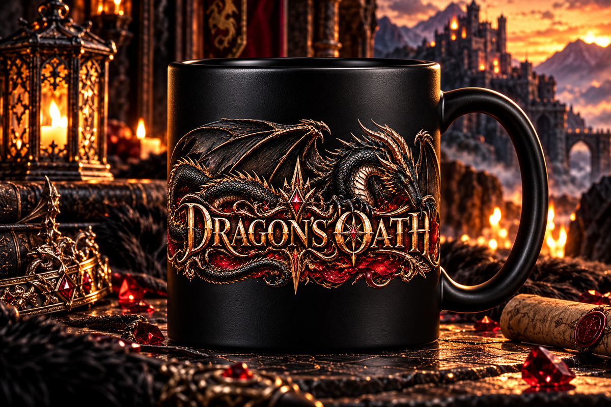 DRAGON’S OATH – Matt Black Mug