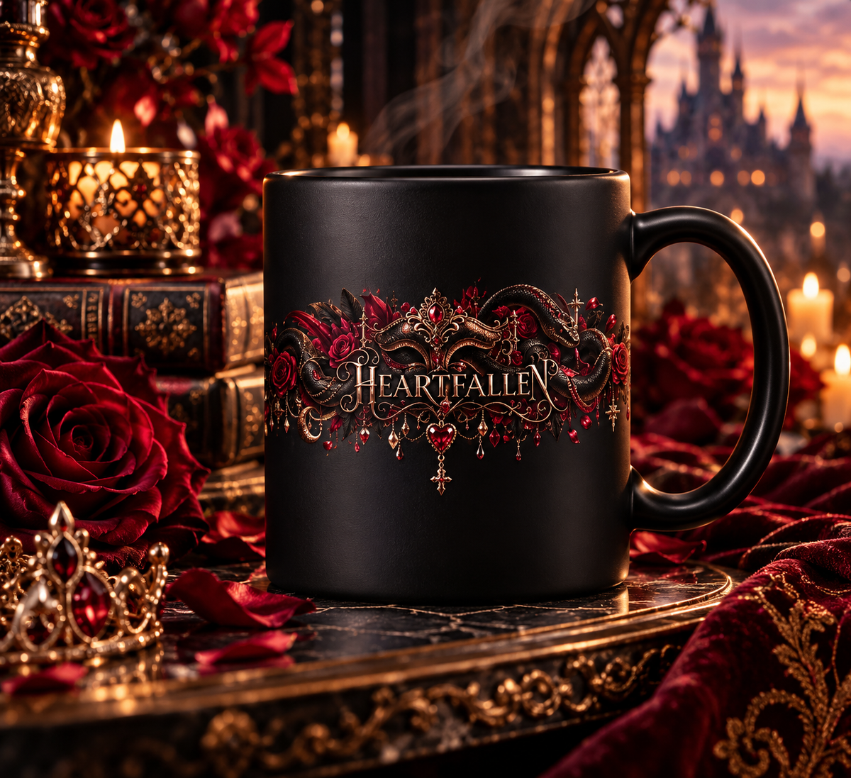 HEARTFALLEN – Matte Black Mug
