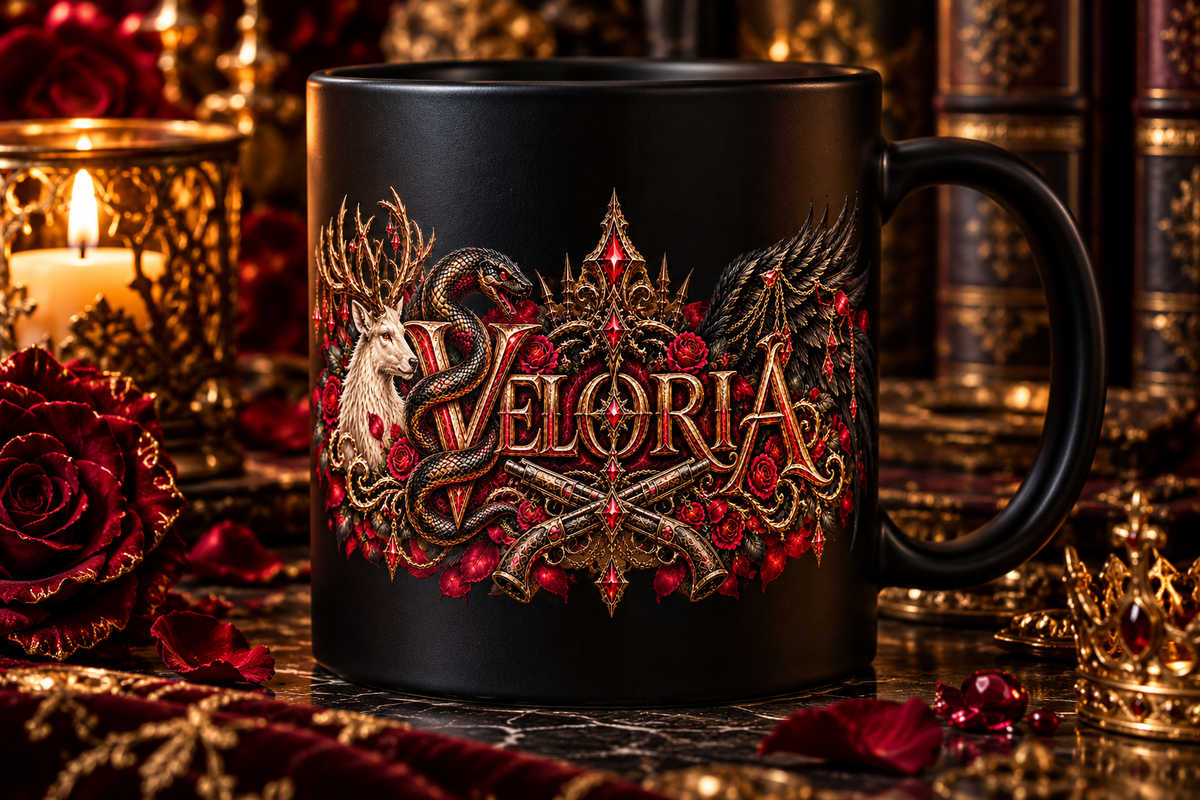 VELORIA – Matte Black Mug