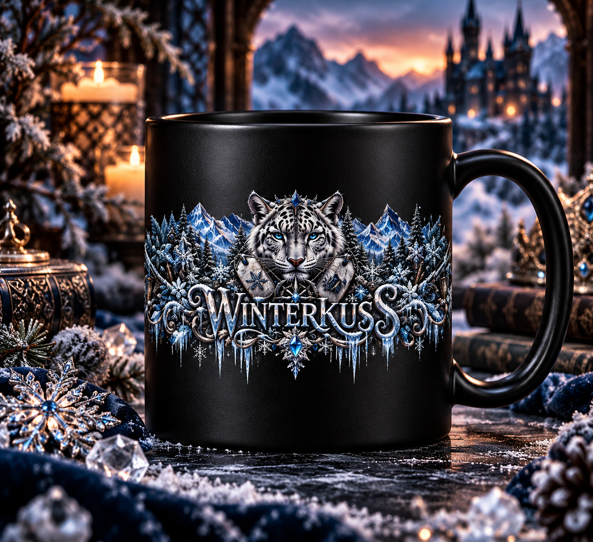 WINTERKUSS- Matte Black Mug